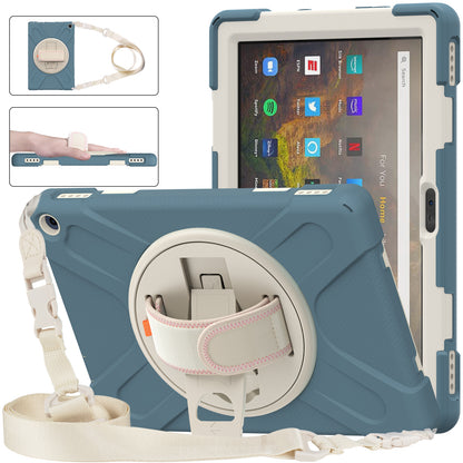 Pirate King Kindle Fire HD 10 Plus (2021) Case 360 Rotating Stand Hand