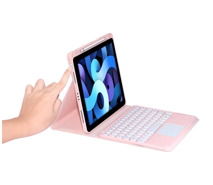 Detachable Touchpad Keyboard Apple iPad Air 4 Case with Pencil Holder