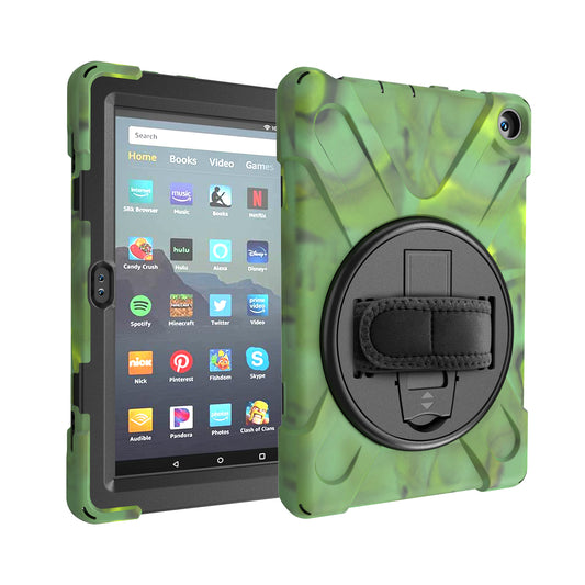 Pirate King Kindle Fire HD 8 Plus (2022) Case 360 Rotating Stand Hand