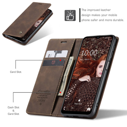 Book Classical Retro Leather Samsung Galaxy A12 Case Slim Wallet