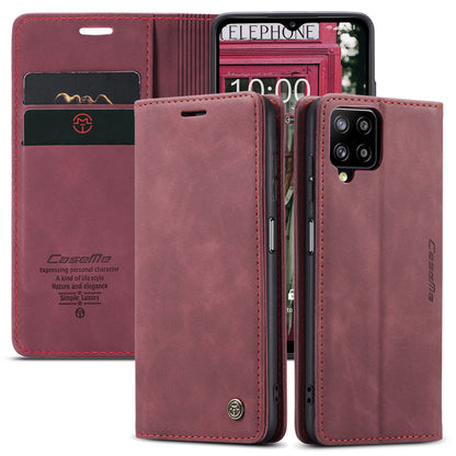 Book Classical Retro Leather Samsung Galaxy A12 Case Slim Wallet