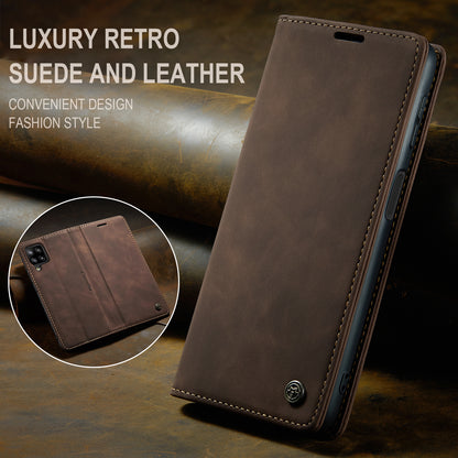 Book Classical Retro Leather Samsung Galaxy A12 Case Slim Wallet