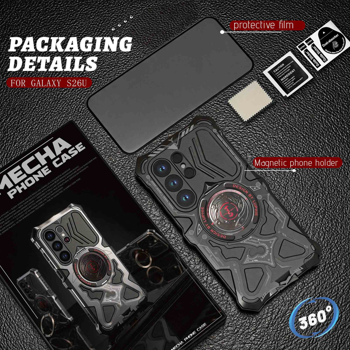 Ultramarine Technology with Cyberpunk Mecha Magnetic Phone Case | Military Drop Tested