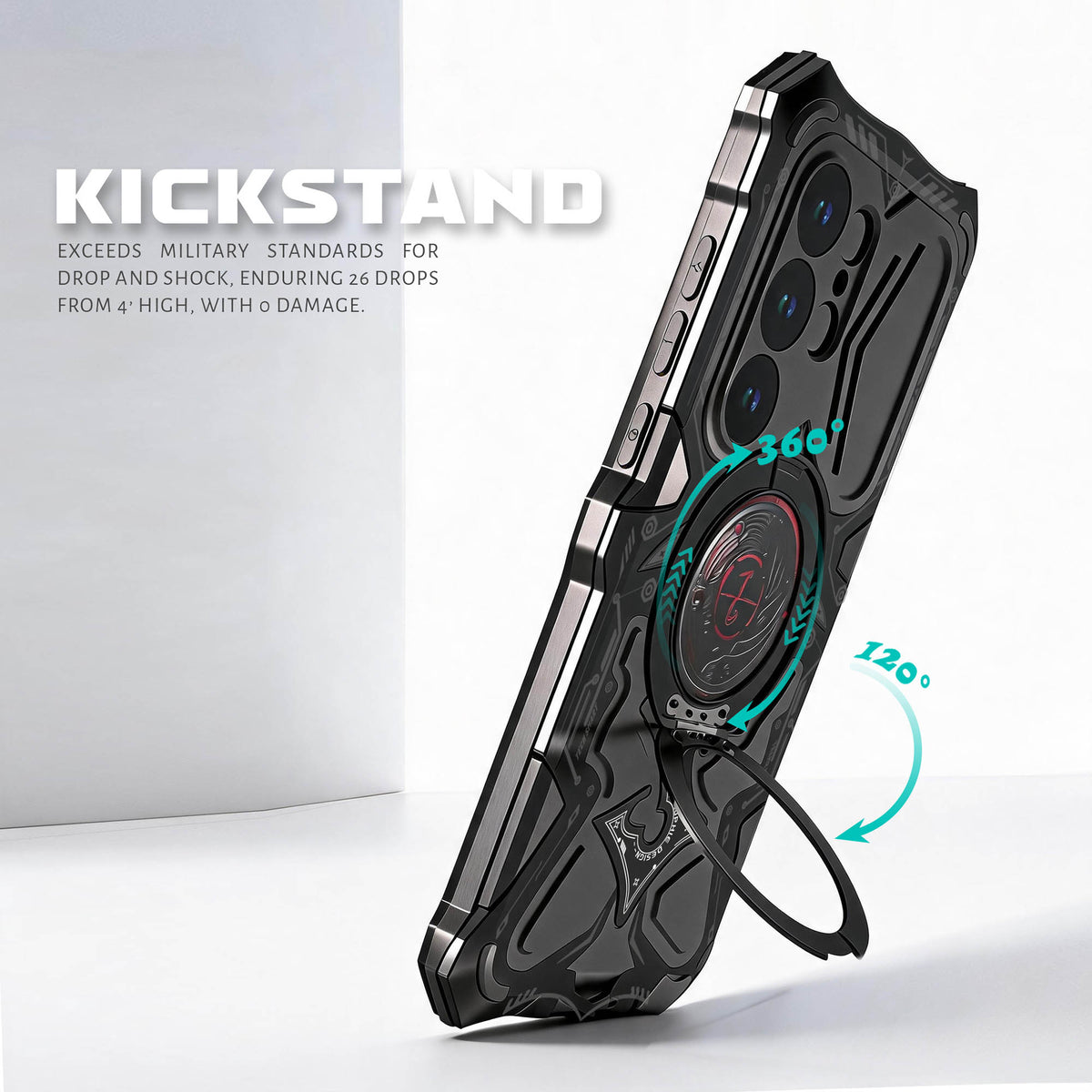 Ultramarine Technology with Cyberpunk Mecha Magnetic Phone Case | Military Drop Tested