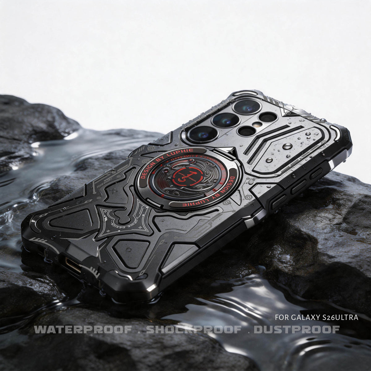 Ultramarine Technology with Cyberpunk Mecha Magnetic Phone Case | Military Drop Tested