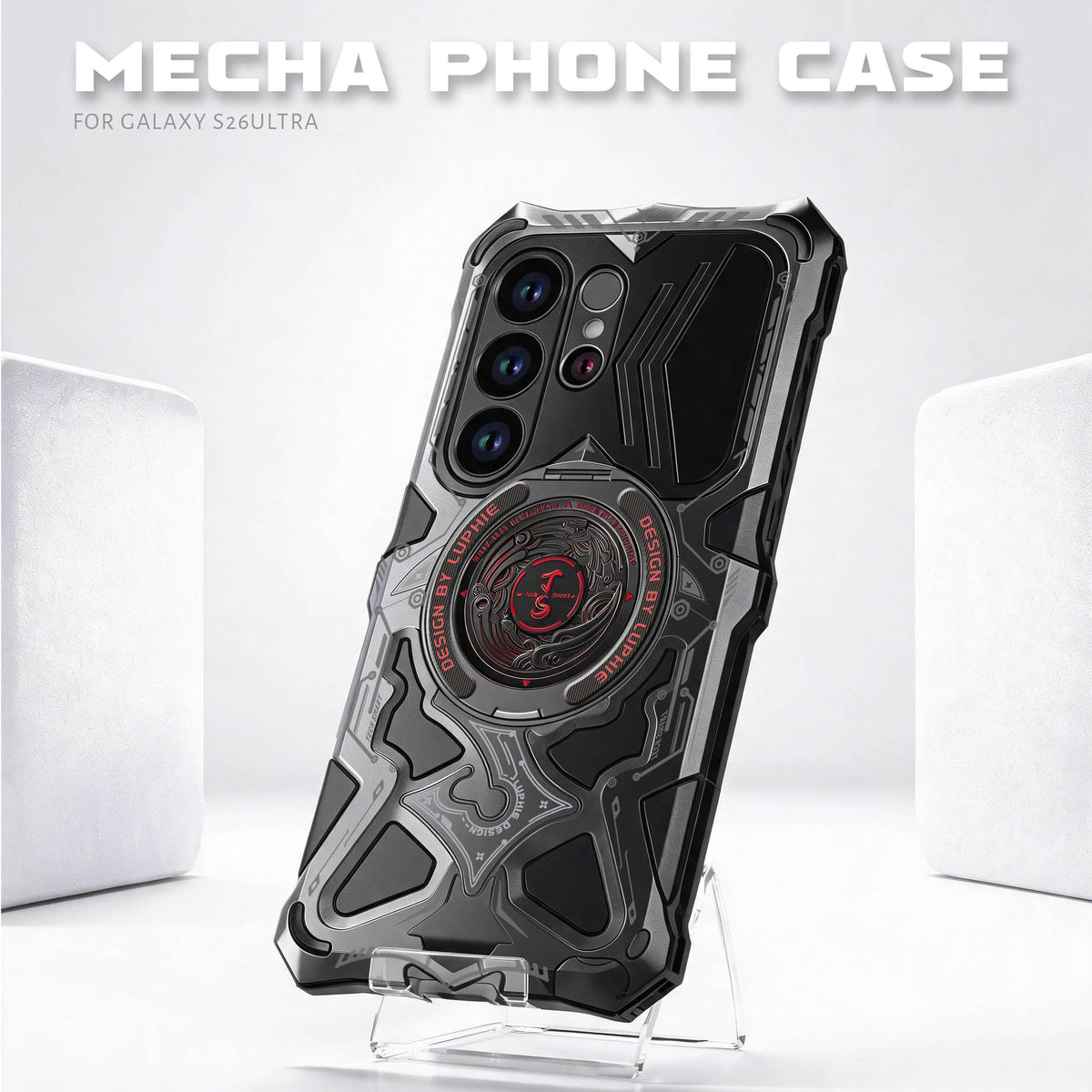 Ultramarine Technology with Cyberpunk Mecha Magnetic Phone Case | Military Drop Tested