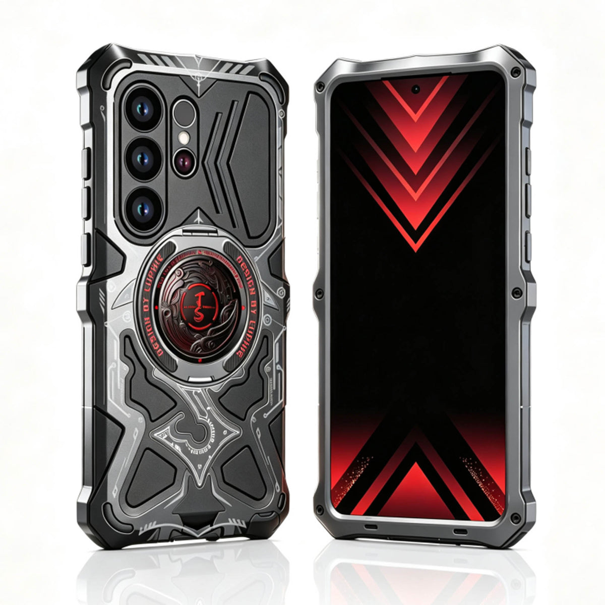 Ultramarine Technology with Cyberpunk Mecha Magnetic Phone Case | Military Drop Tested