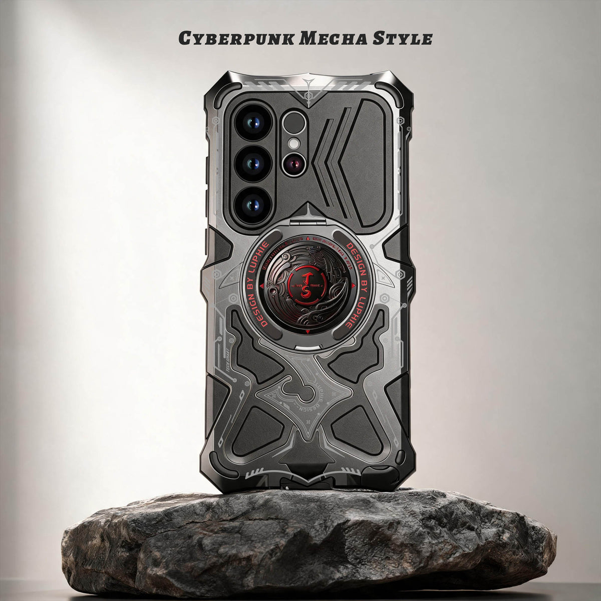 Ultramarine Technology with Cyberpunk Mecha Magnetic Phone Case | Military Drop Tested