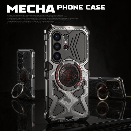 Ultramarine Technology with Cyberpunk Mecha Magnetic Phone Case | Military Drop Tested