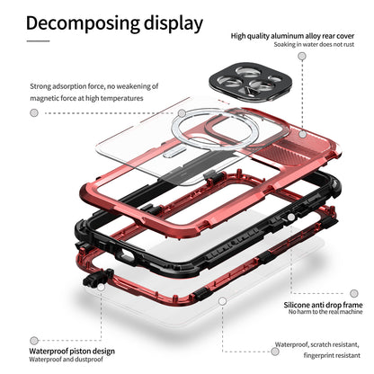 Lens Protection Waterproof Apple iPhone 15 Plus Case Aluminum