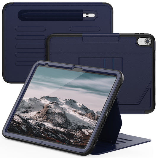 Business Multiple Book Stand Apple iPad 10 Case Leather