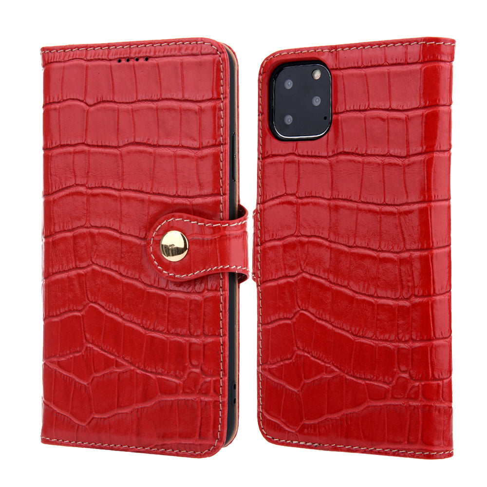 Wallet Crocodile Genuine Leather iPhone 12 Mini Case Flip