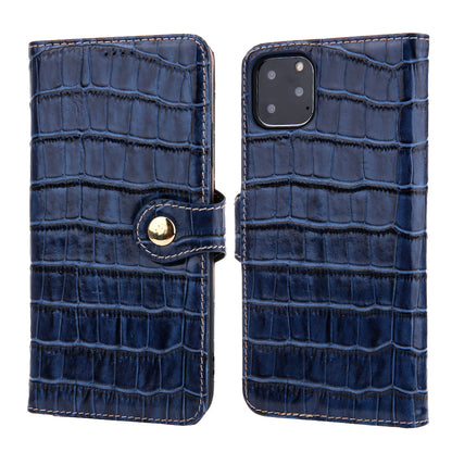 Wallet Crocodile Genuine Leather iPhone 12 Mini Case Flip