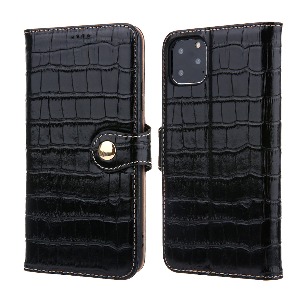 Wallet Crocodile Genuine Leather iPhone 12 Mini Case Flip