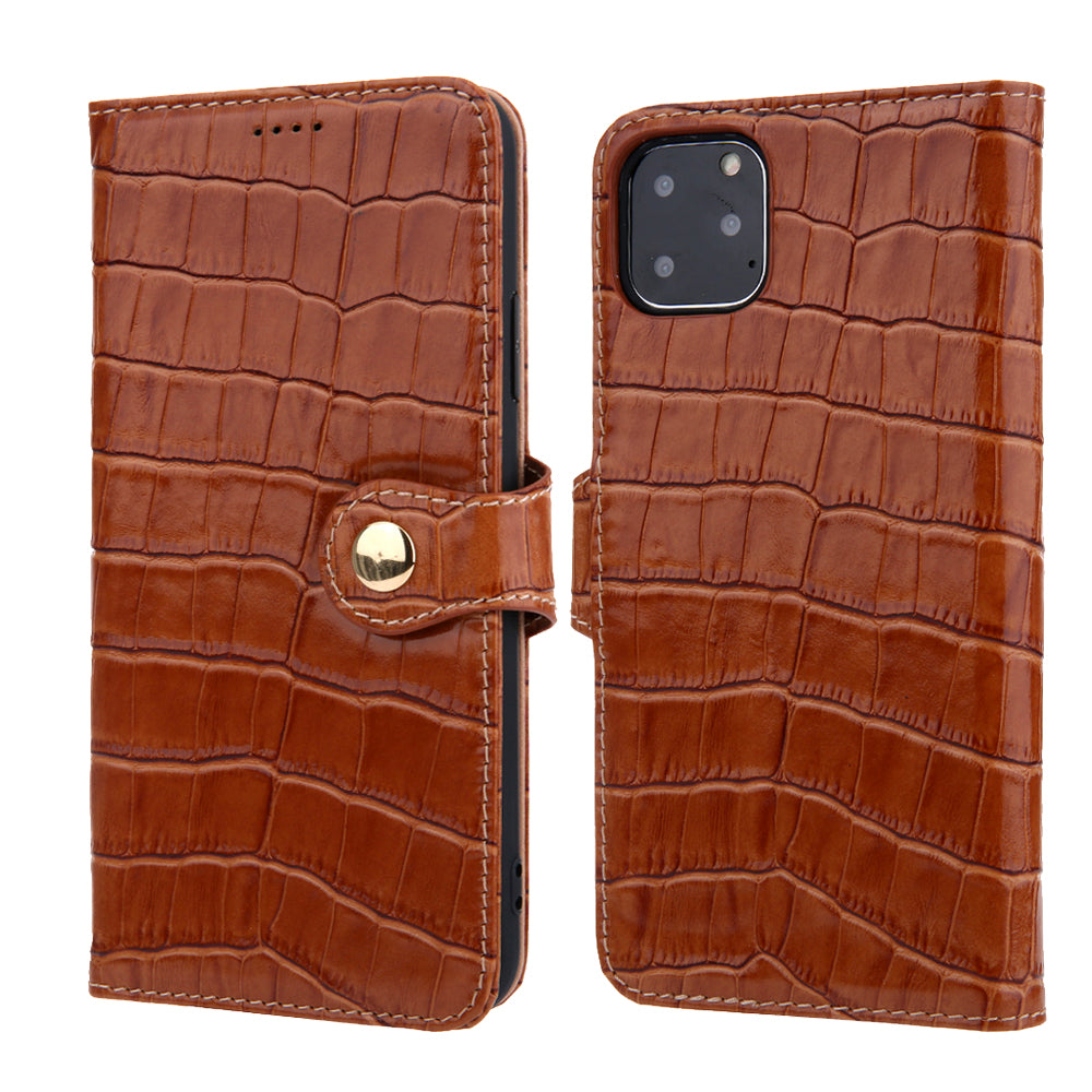 Wallet Crocodile Genuine Leather iPhone 12 Mini Case Flip