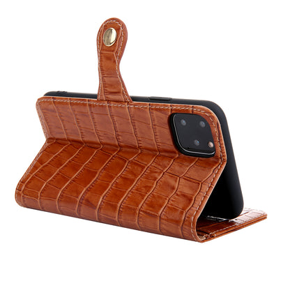 Wallet Crocodile Genuine Leather iPhone 12 Mini Case Flip