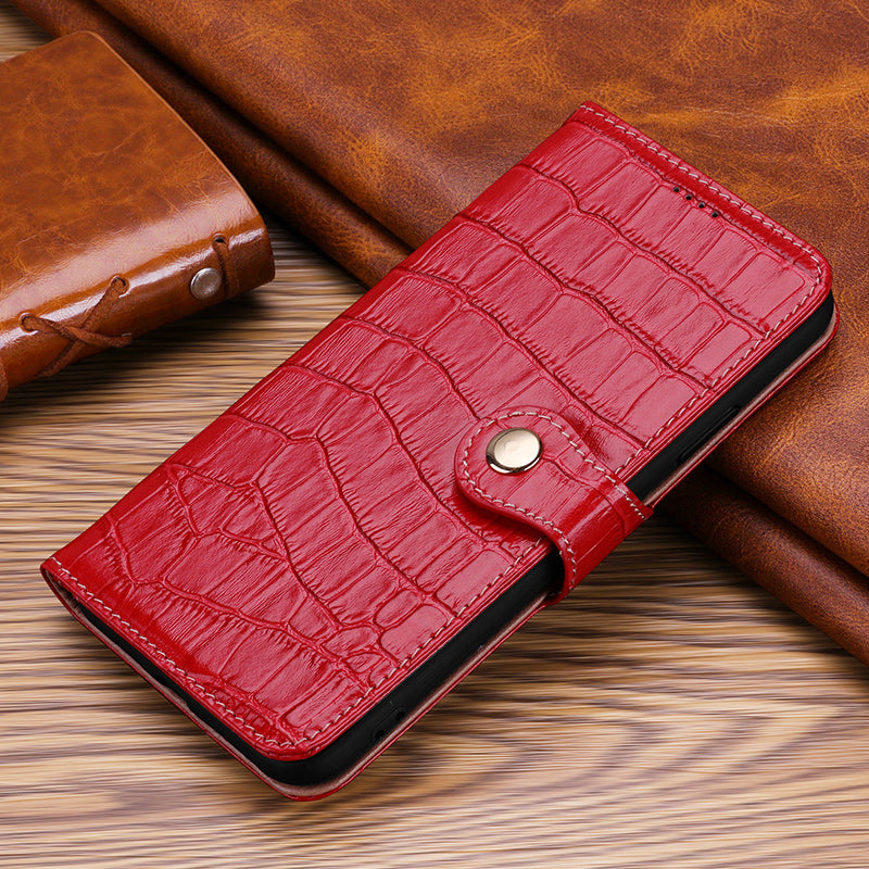 Wallet Crocodile Genuine Leather iPhone 13 Case Flip