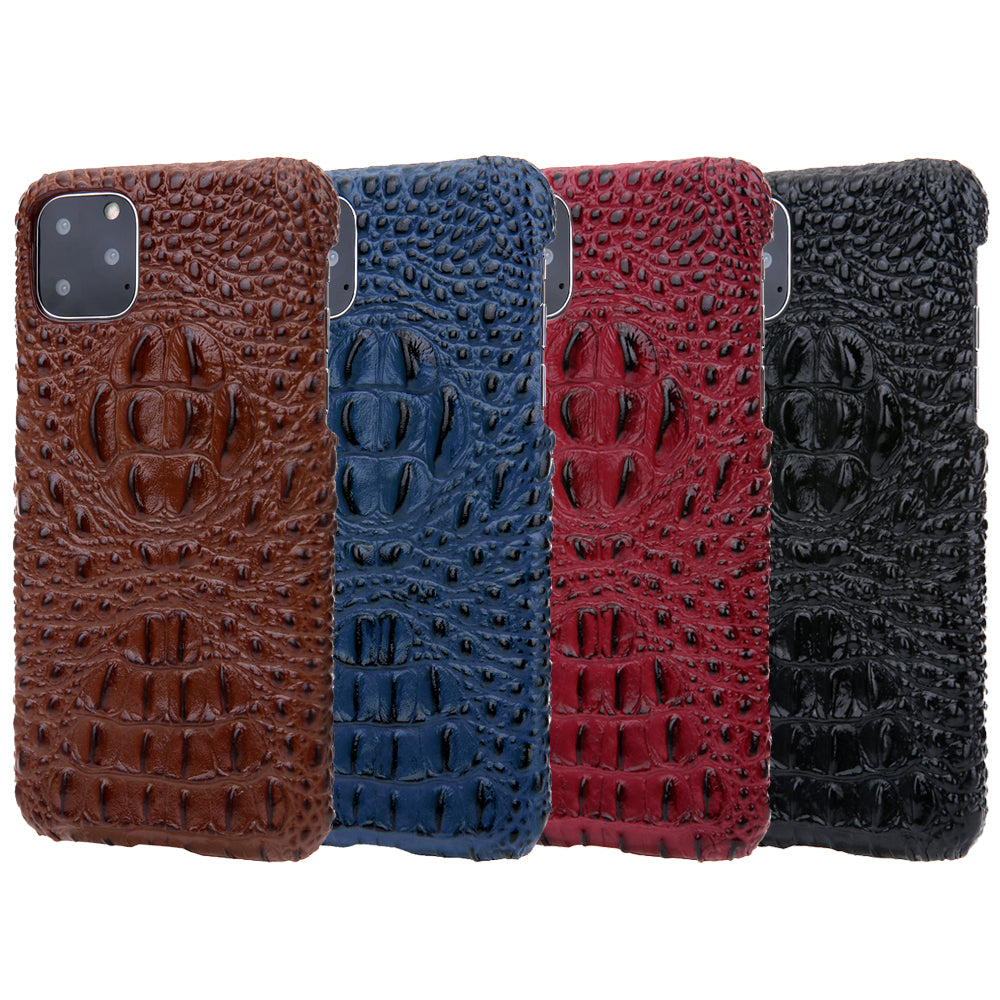 Deluxe Head Crocodile Genuine Leather iPhone 11 Case