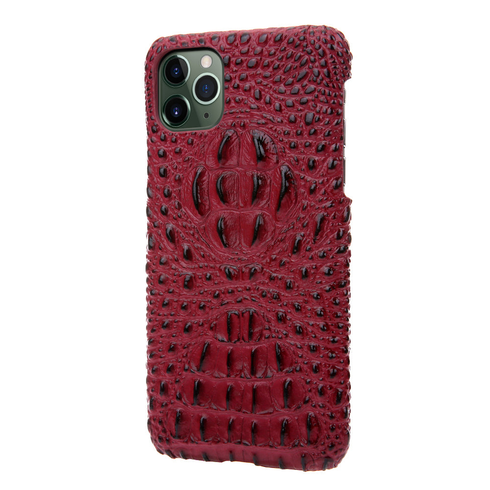 Deluxe Head Crocodile Genuine Leather iPhone 11 Pro Max Case