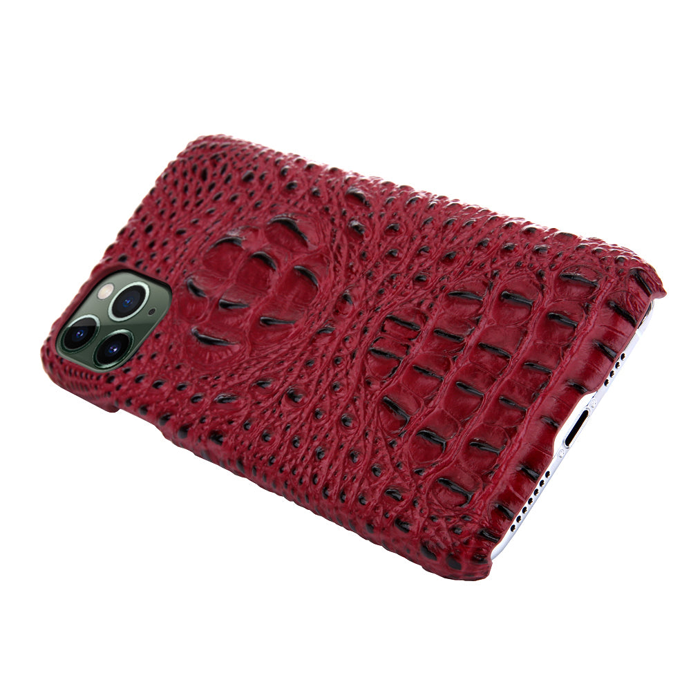 Deluxe Head Crocodile Genuine Leather iPhone 11 Pro Max Case