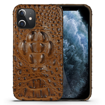 Deluxe Head Crocodile Genuine Leather iPhone 12 Mini Case