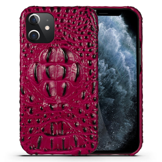 Deluxe Head Crocodile Genuine Leather iPhone 12 Mini Case