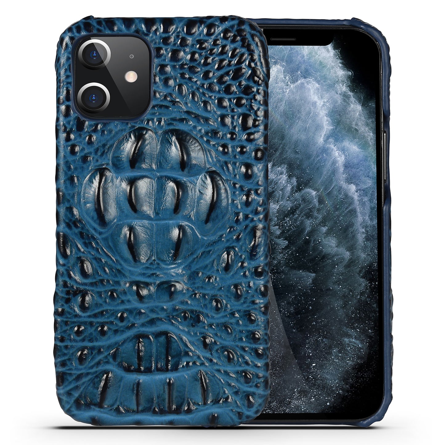 Deluxe Head Crocodile Genuine Leather iPhone 12 Mini Case