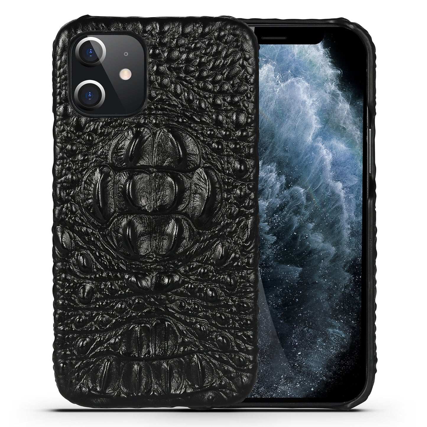 Deluxe Head Crocodile Genuine Leather iPhone 12 Mini Case