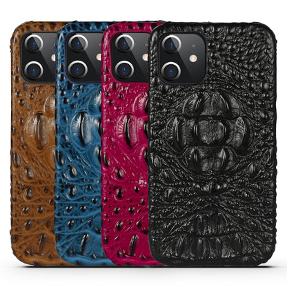 Deluxe Head Crocodile Genuine Leather iPhone 12 Mini Case