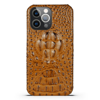 Deluxe Head Crocodile Genuine Leather iPhone 13 Pro Max Case