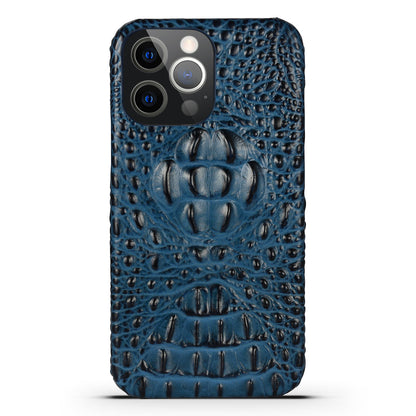 Deluxe Head Crocodile Genuine Leather iPhone 14 Pro Max Case