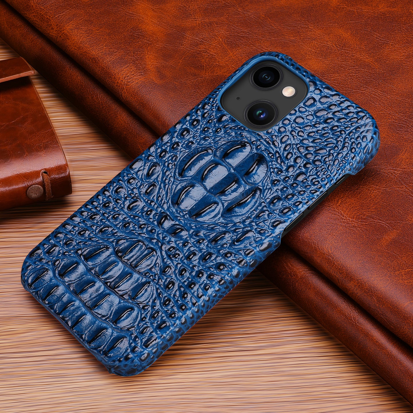 Deluxe Head Crocodile Genuine Leather iPhone 16 Pro Max Case