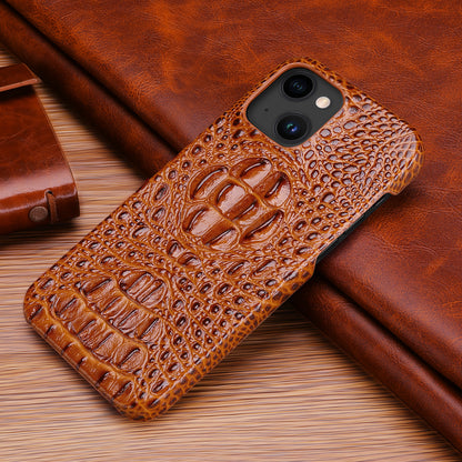 Deluxe Head Crocodile Genuine Leather iPhone 16 Pro Max Case