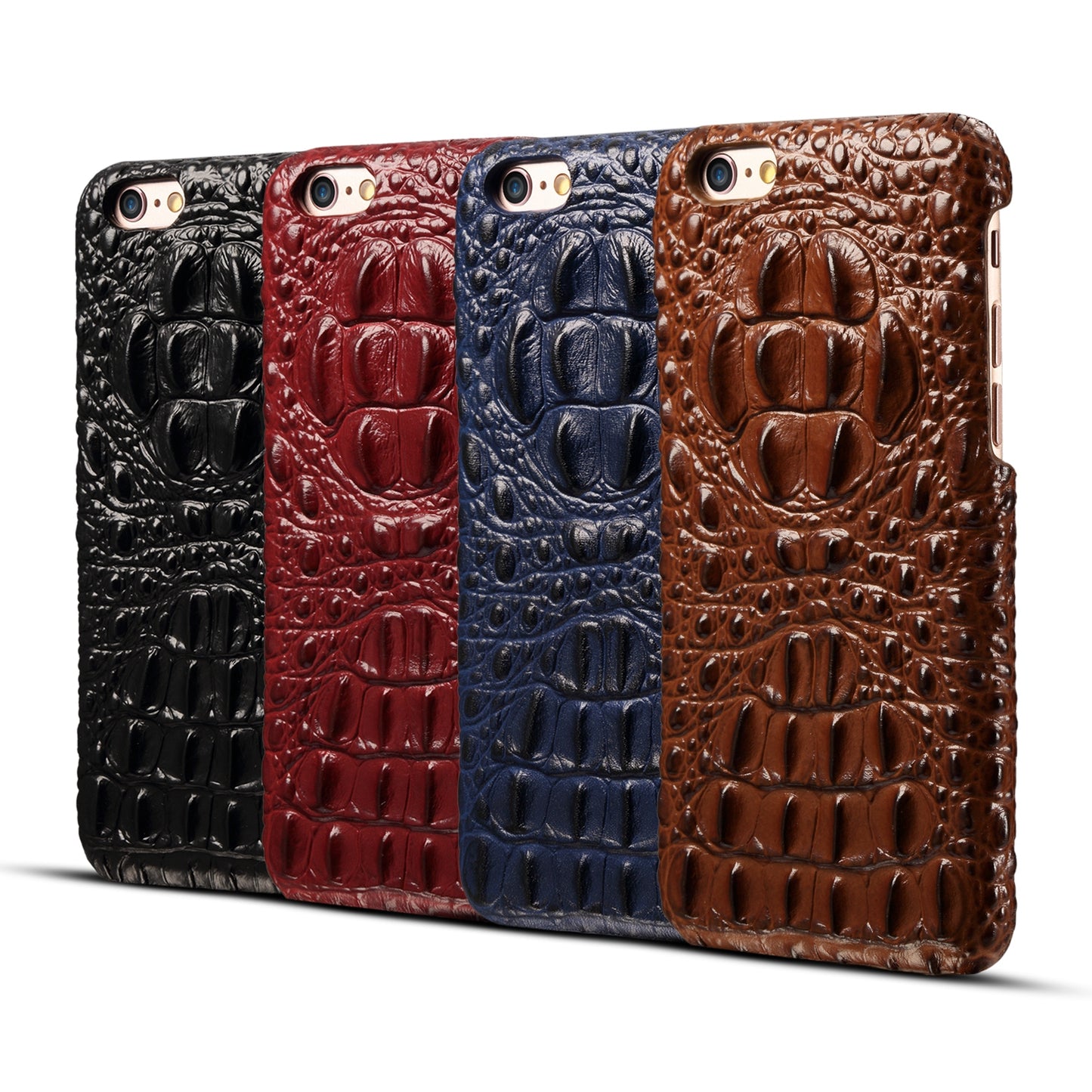 Deluxe Head Crocodile Genuine Leather iPhone SE 2020 Case