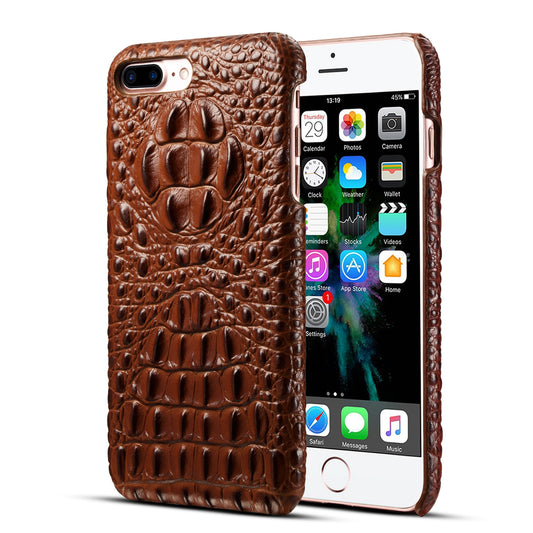 Deluxe Head Crocodile Genuine Leather iPhone 7 Plus Case