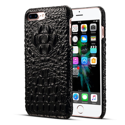 Deluxe Head Crocodile Genuine Leather iPhone 8 Plus Case