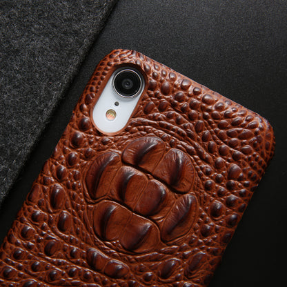 Deluxe Head Crocodile Genuine Leather iPhone XR Case