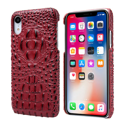 Deluxe Head Crocodile Genuine Leather iPhone XR Case