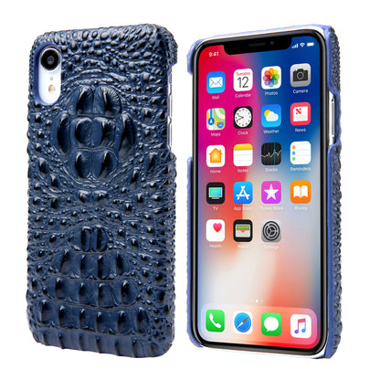 Deluxe Head Crocodile Genuine Leather iPhone XR Case