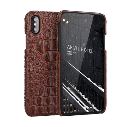 Deluxe Head Crocodile Genuine Leather iPhone X Xs Case