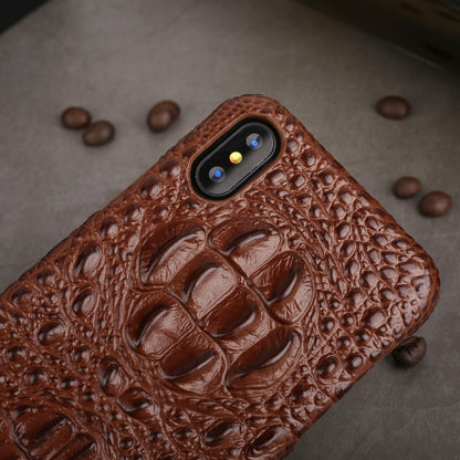 Deluxe Head Crocodile Genuine Leather iPhone X Xs Case