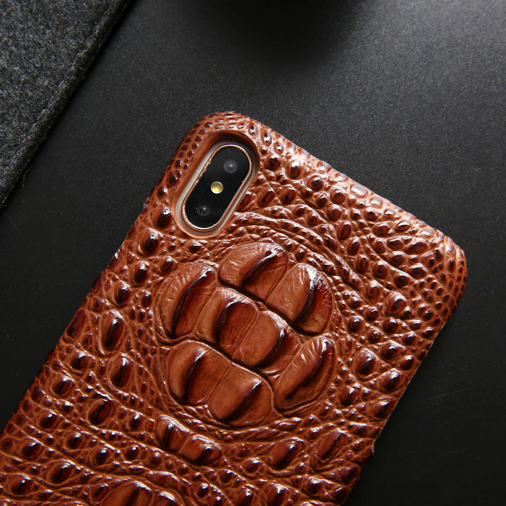 Deluxe Head Crocodile Genuine Leather iPhone Xs Max Case