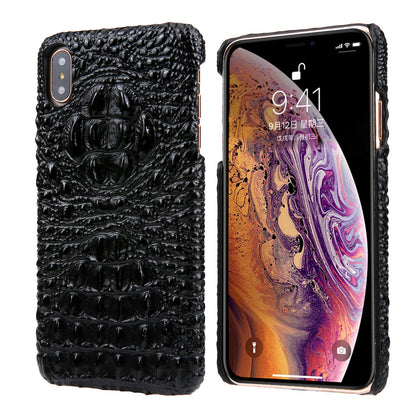 Deluxe Head Crocodile Genuine Leather iPhone Xs Max Case