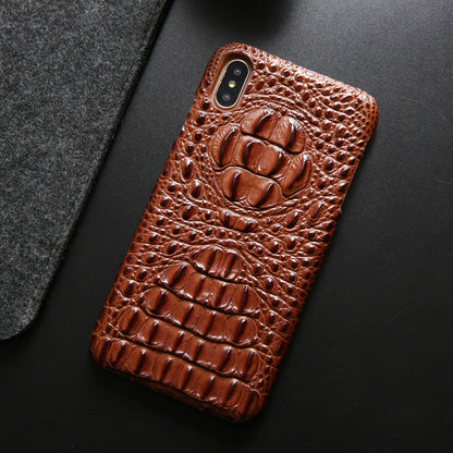 Deluxe Head Crocodile Genuine Leather iPhone Xs Max Case