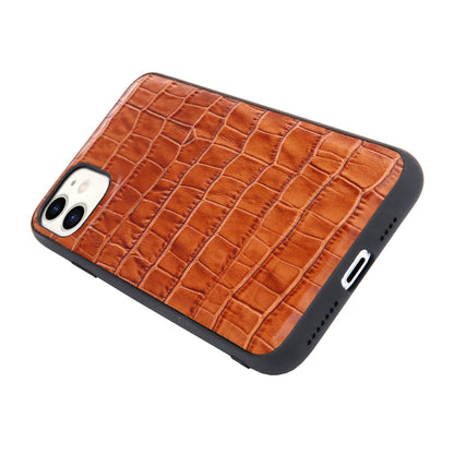 Soft TPU Crocodile Genuine Leather iPhone 11 Case