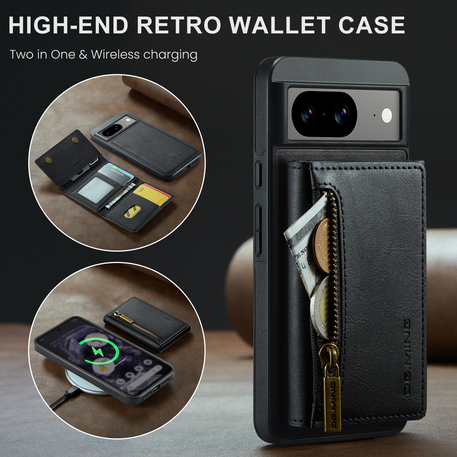 dg-ming-google-pixel-8-case-with-magnetic-zipper-wallet-flip-stand_1