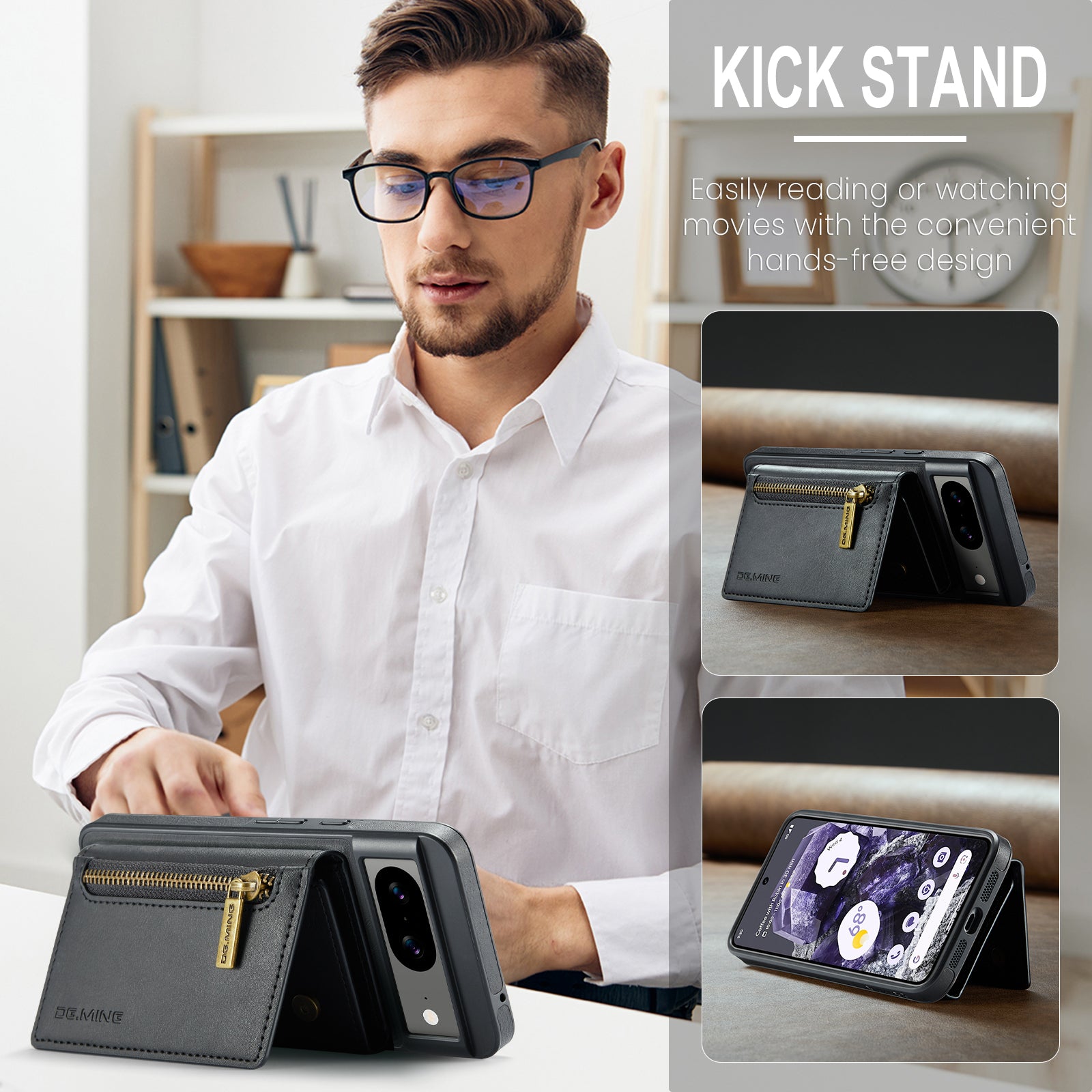 dg-ming-google-pixel-8-case-with-magnetic-zipper-wallet-flip-stand_5