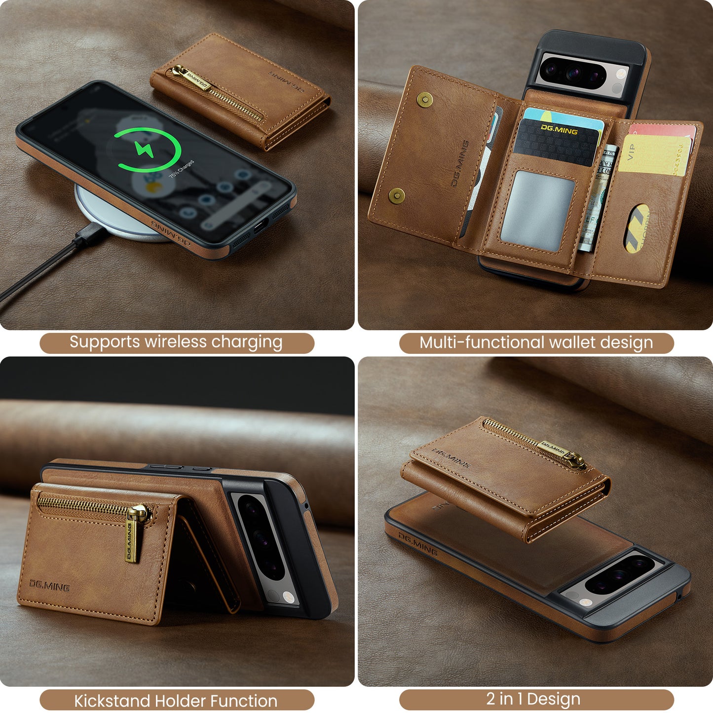 dg-ming-google-pixel-8-pro-case-with-magnetic-zipper-wallet-flip-stand_4