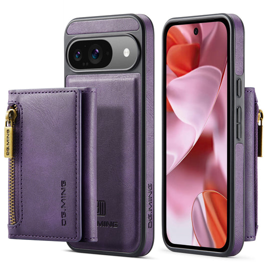 dg-ming-google-pixel-9-pro-case-with-magnetic-zipper-wallet-flip-stand_14