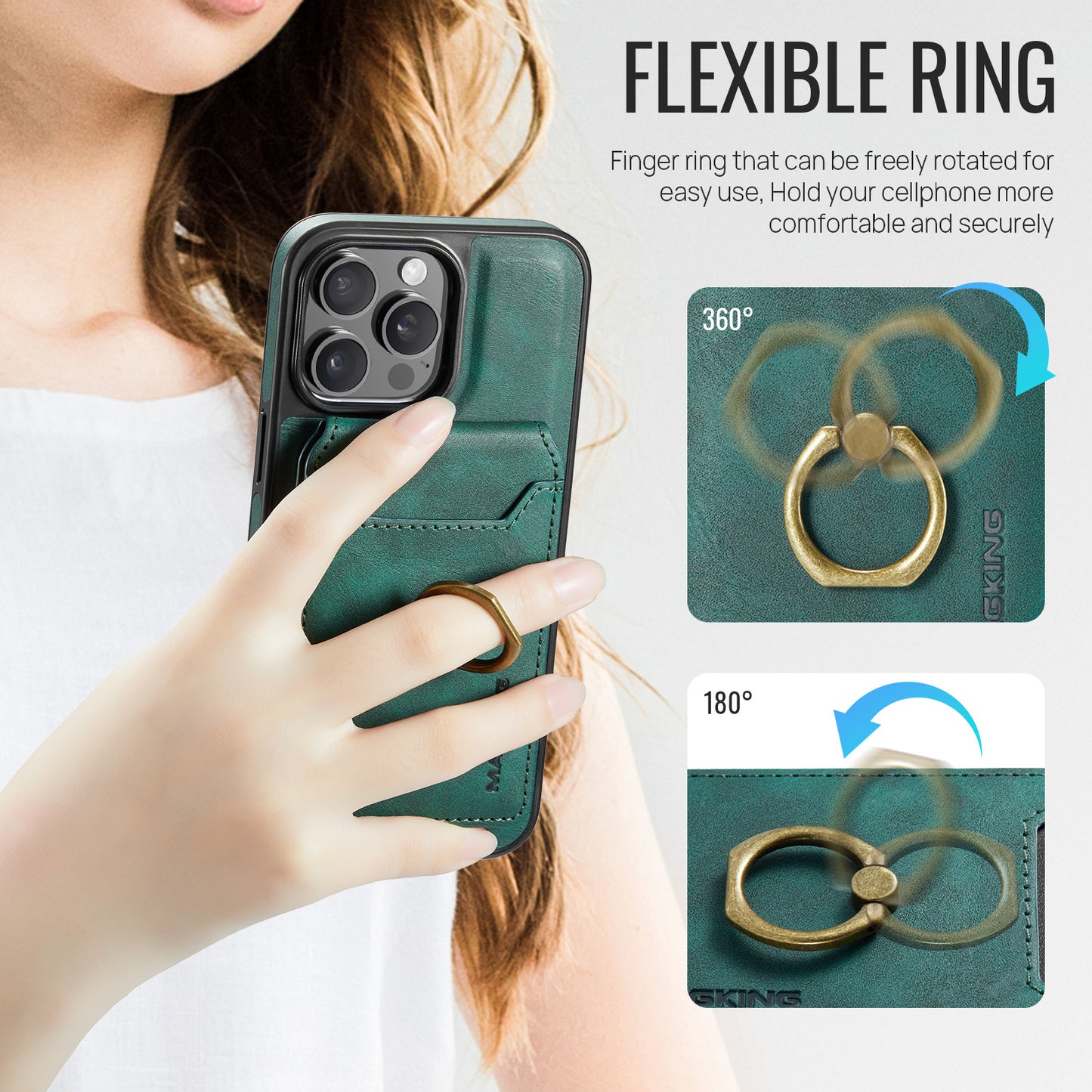 Ring Card Holder Detachable Magsafe iPhone 12 Pro Case Magnetic